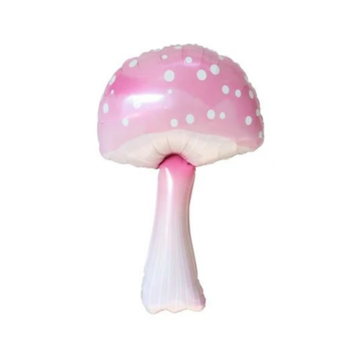 Balloon Foil Mushroom Pink Polka Dot