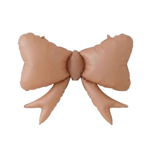 Balloon Foil Bow Light Brown