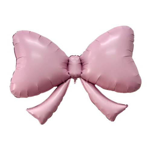 Balloon Foil Bow Matte Pink